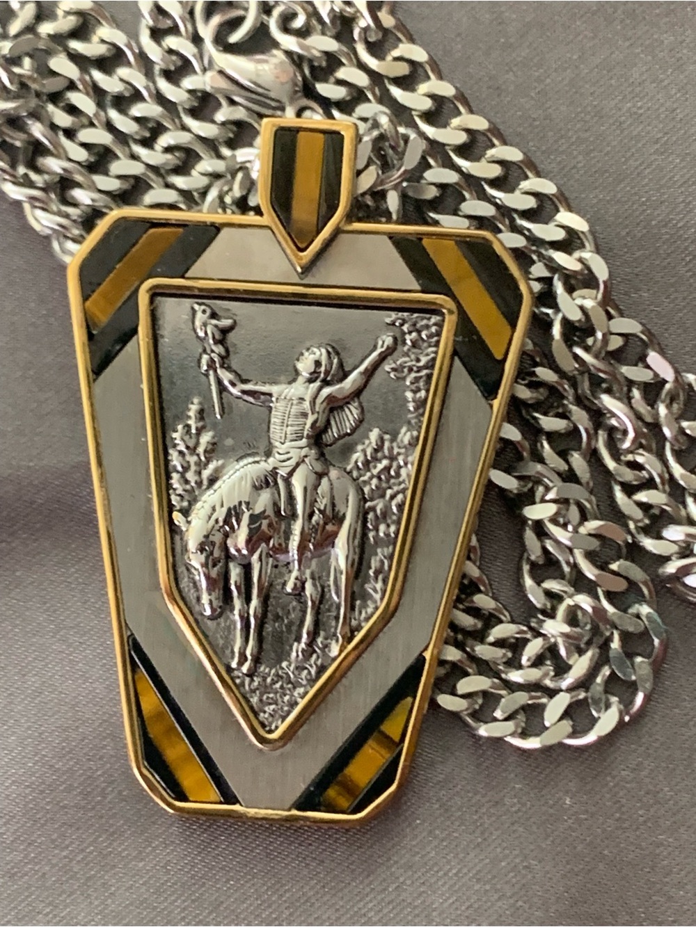 Chuck Ren Native American Pendant Necklace “Deliverance”